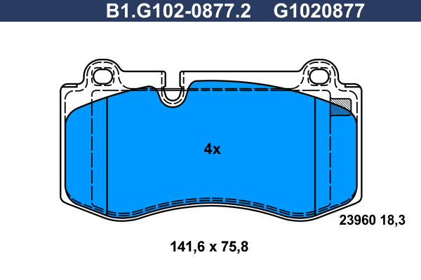 Galfer Remblokset B1.G102-0877.2