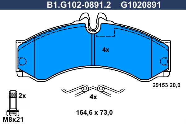 Galfer Remblokset B1.G102-0891.2