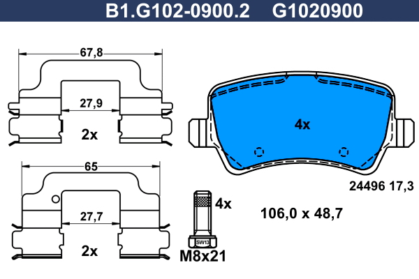 Galfer Remblokset B1.G102-0900.2