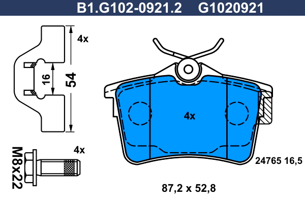 Galfer Remblokset B1.G102-0921.2