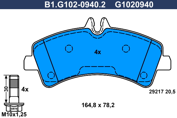 Galfer Remblokset B1.G102-0940.2