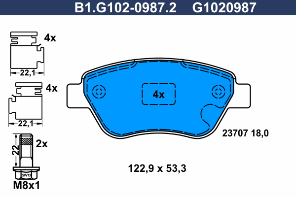 Galfer Remblokset B1.G102-0987.2