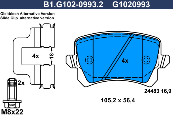 Galfer Remblokset B1.G102-0993.2