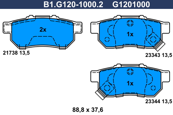Galfer Remblokset B1.G120-1000.2