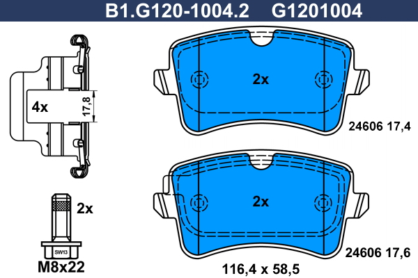 Galfer Remblokset B1.G120-1004.2