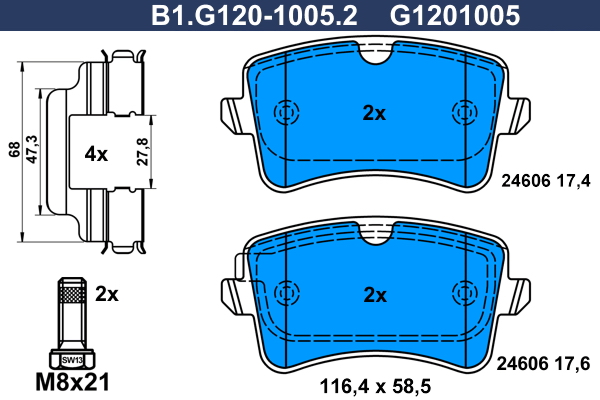 Galfer Remblokset B1.G120-1005.2