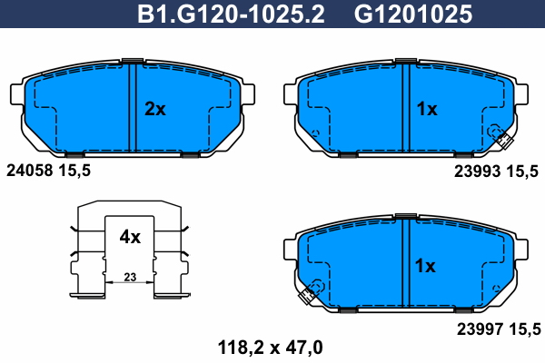 Galfer Remblokset B1.G120-1025.2