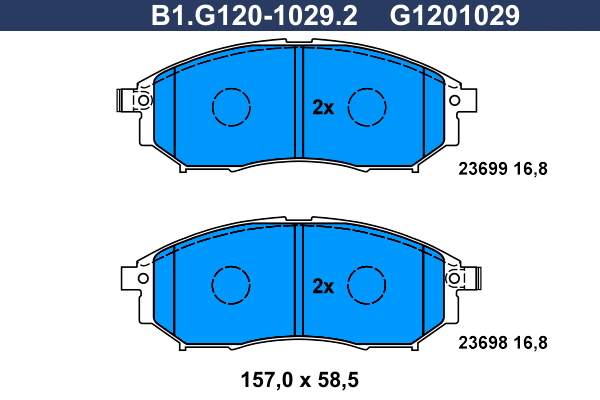 Galfer Remblokset B1.G120-1029.2