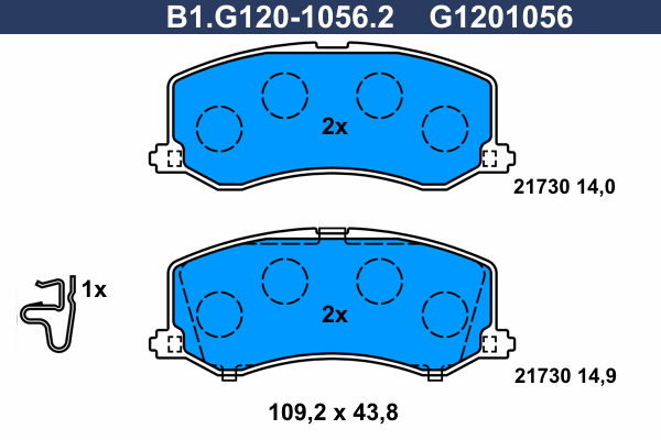 Galfer Remblokset B1.G120-1056.2