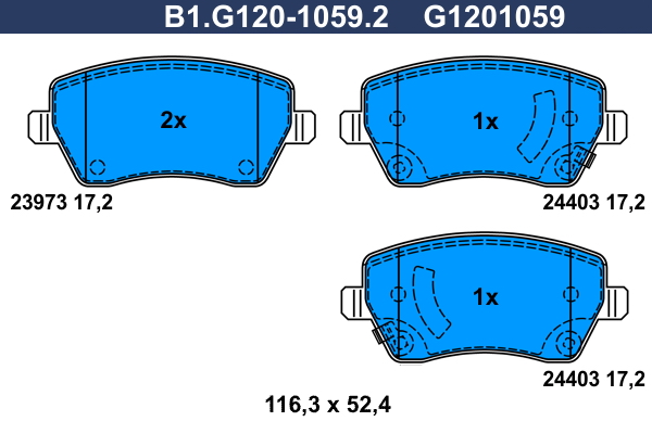 Galfer Remblokset B1.G120-1059.2