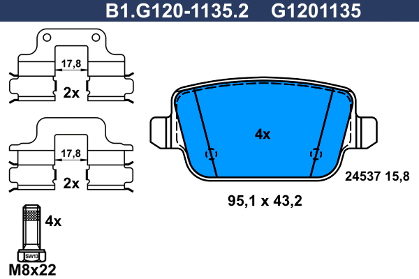 Galfer Remblokset B1.G120-1135.2