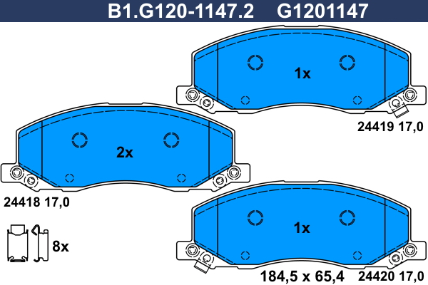 Galfer Remblokset B1.G120-1147.2