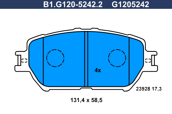 Galfer Remblokset B1.G120-5242.2