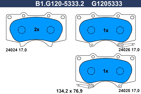 Galfer Remblokset B1.G120-5333.2