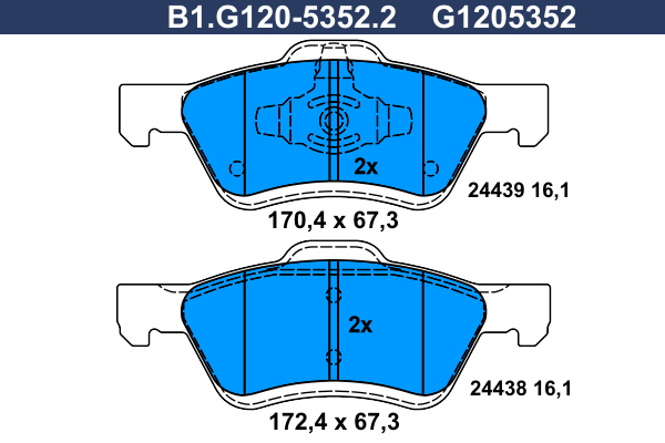 Galfer Remblokset B1.G120-5352.2