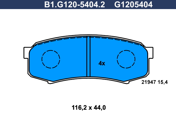 Galfer Remblokset B1.G120-5404.2