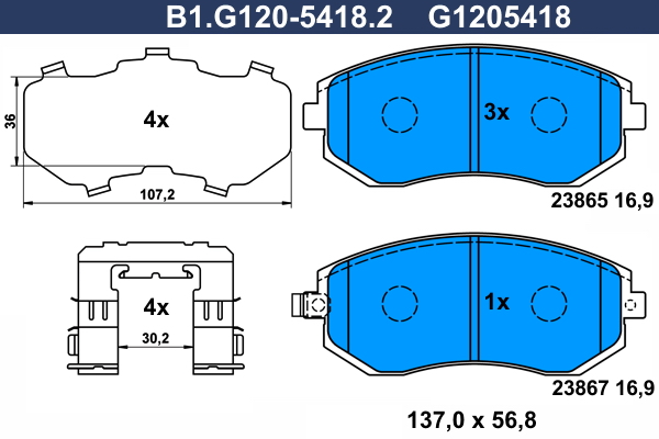 Galfer Remblokset B1.G120-5418.2