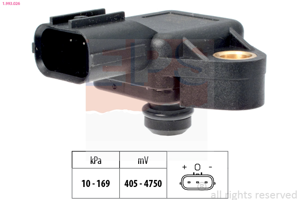 EPS Inlaatdruk-/map sensor 1.993.026