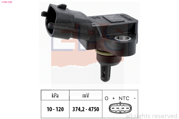 EPS Inlaatdruk-/map sensor 1.993.180