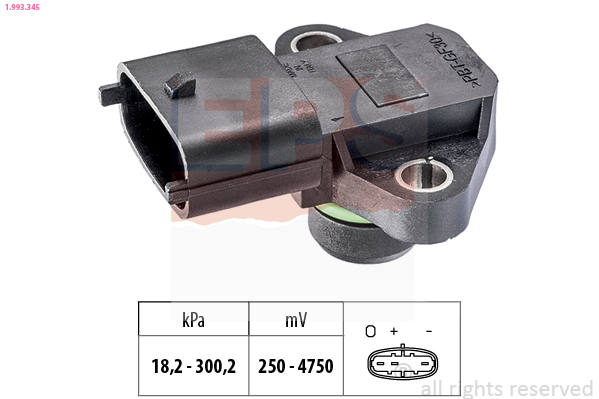 EPS Uitlaatgasdruk sensor 1.993.345