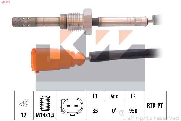 KW Sensor uitlaatgastemperatuur 422 021