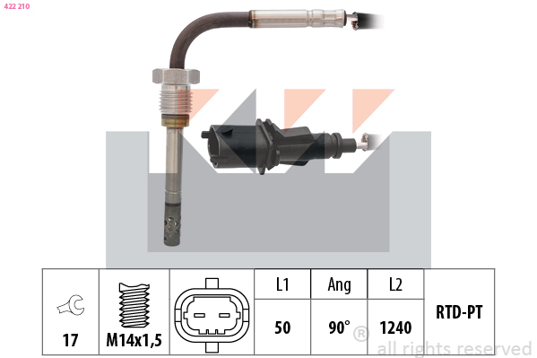 KW Sensor uitlaatgastemperatuur 422 210