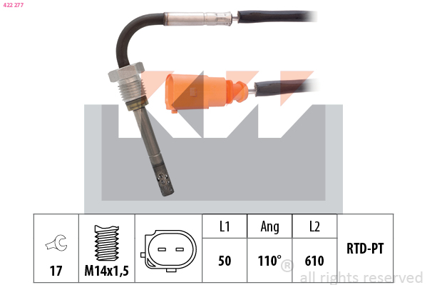 KW Sensor uitlaatgastemperatuur 422 277