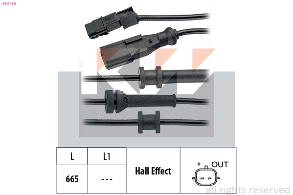 KW ABS sensor 460 154