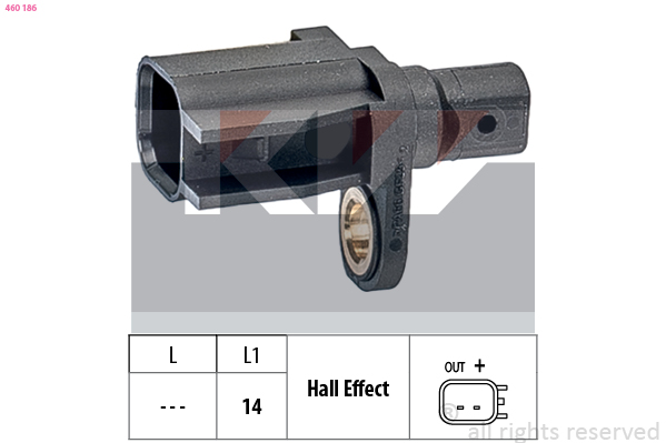 KW ABS sensor 460 186