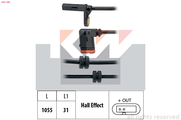 KW ABS sensor 460 189