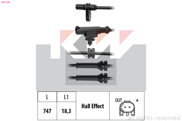 KW ABS sensor 460 228