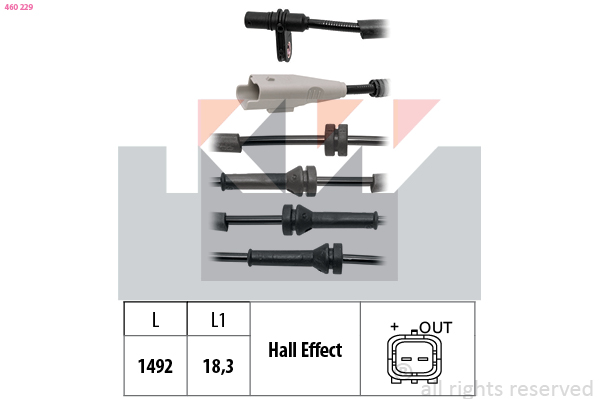 KW ABS sensor 460 229