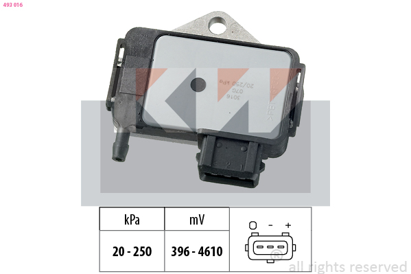KW Vuldruk sensor 493 016