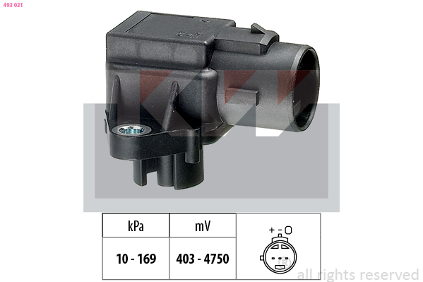 KW Inlaatdruk-/map sensor 493 031