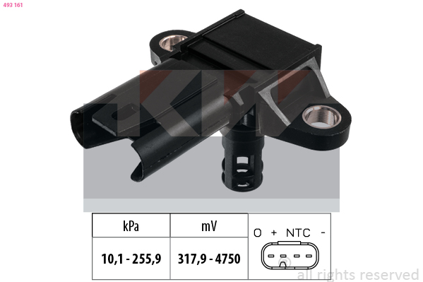 KW Uitlaatgasdruk sensor 493 161