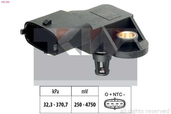 KW Vuldruk sensor 493 259