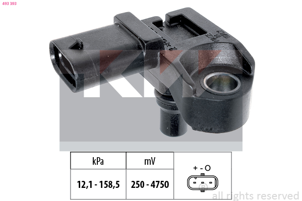 KW Inlaatdruk-/map sensor 493 393