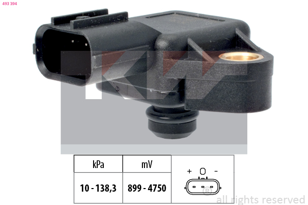 KW Inlaatdruk-/map sensor 493 394