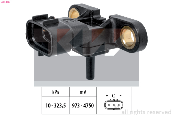 KW Vuldruk sensor 493 408