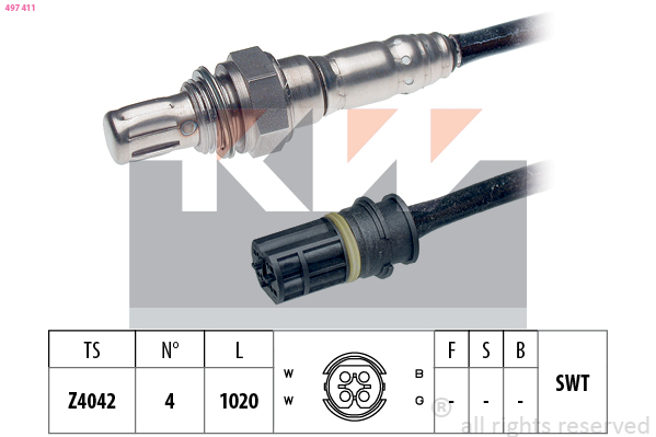 KW Lambda-sonde 497 411