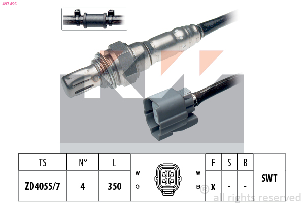 KW Lambda-sonde 497 495