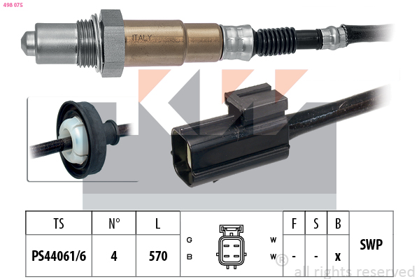 KW Lambda-sonde 498 075