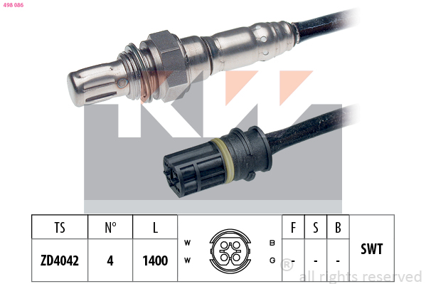 KW Lambda-sonde 498 086