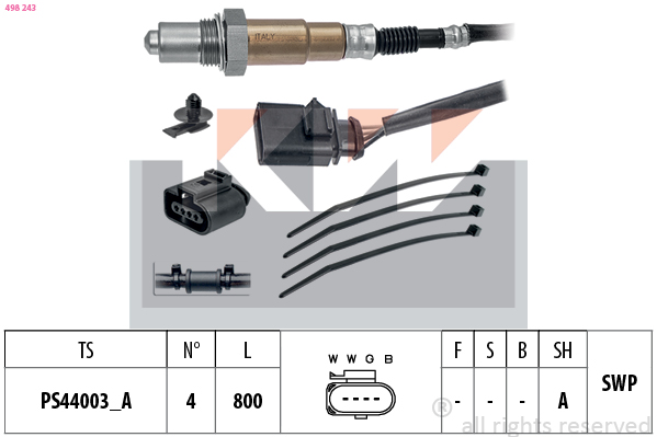 KW Lambda-sonde 498 243