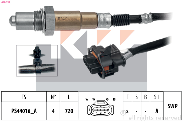 KW Lambda-sonde 498 339