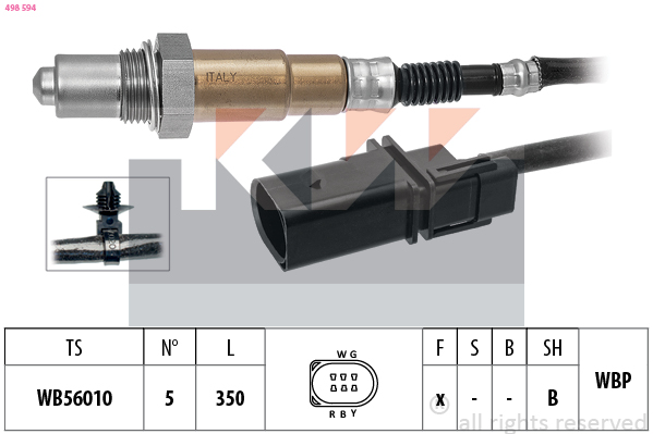 KW Lambda-sonde 498 594