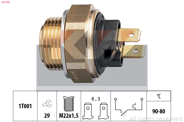 KW Temperatuurschakelaar 550 002