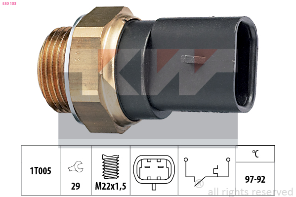 KW Temperatuurschakelaar 550 103