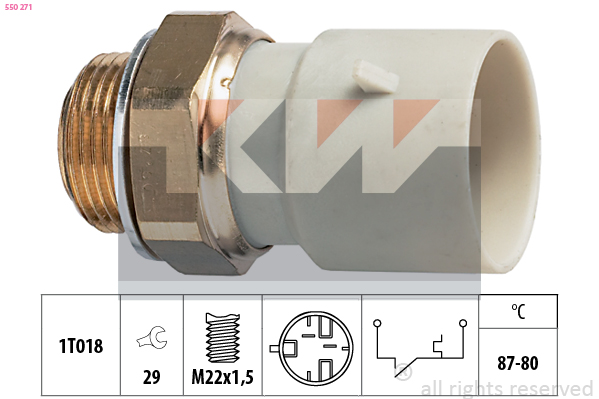 KW Temperatuurschakelaar 550 271