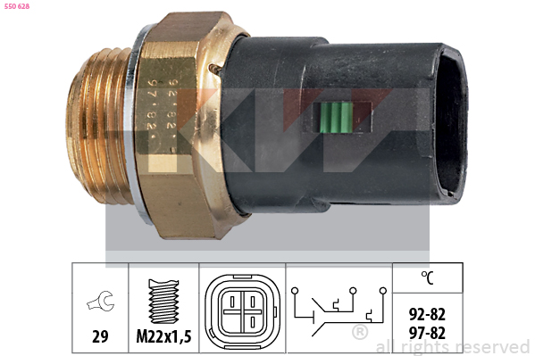 KW Temperatuurschakelaar 550 628